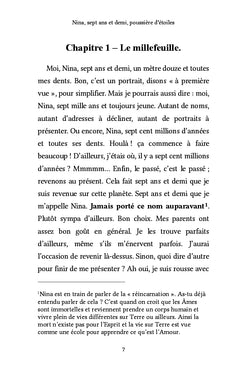 Nina, sept ans et demi, poussière d'étoiles