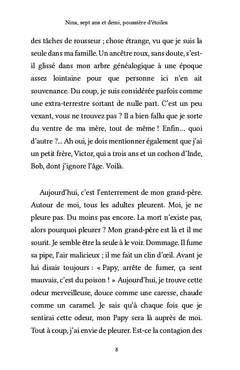 Nina, sept ans et demi, poussière d'étoiles