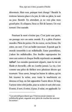 Nina, sept ans et demi, poussière d'étoiles
