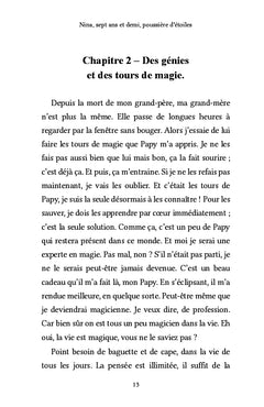 Nina, sept ans et demi, poussière d'étoiles