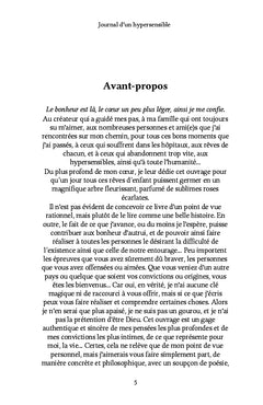 Journal d'un hypersensible