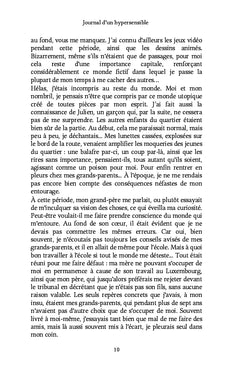 Journal d'un hypersensible