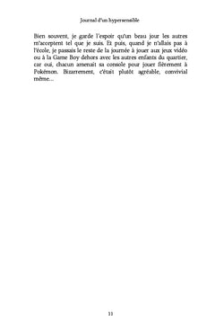 Journal d'un hypersensible