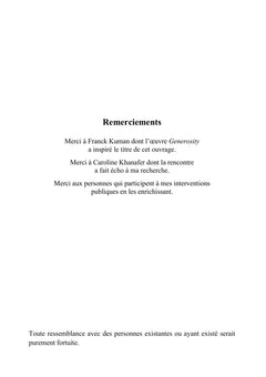 La générosité au risque de l'imposture