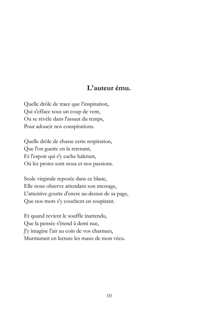 Rimes - Restes intimes de merveilleuses émotions soudaines