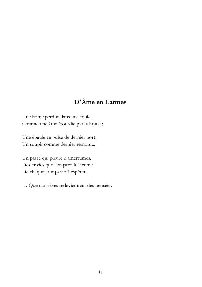 Rimes - Restes intimes de merveilleuses émotions soudaines