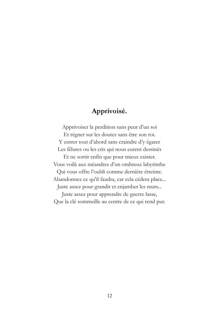 Rimes - Restes intimes de merveilleuses émotions soudaines