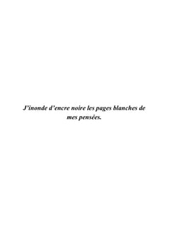 Le reflet de mes pensées