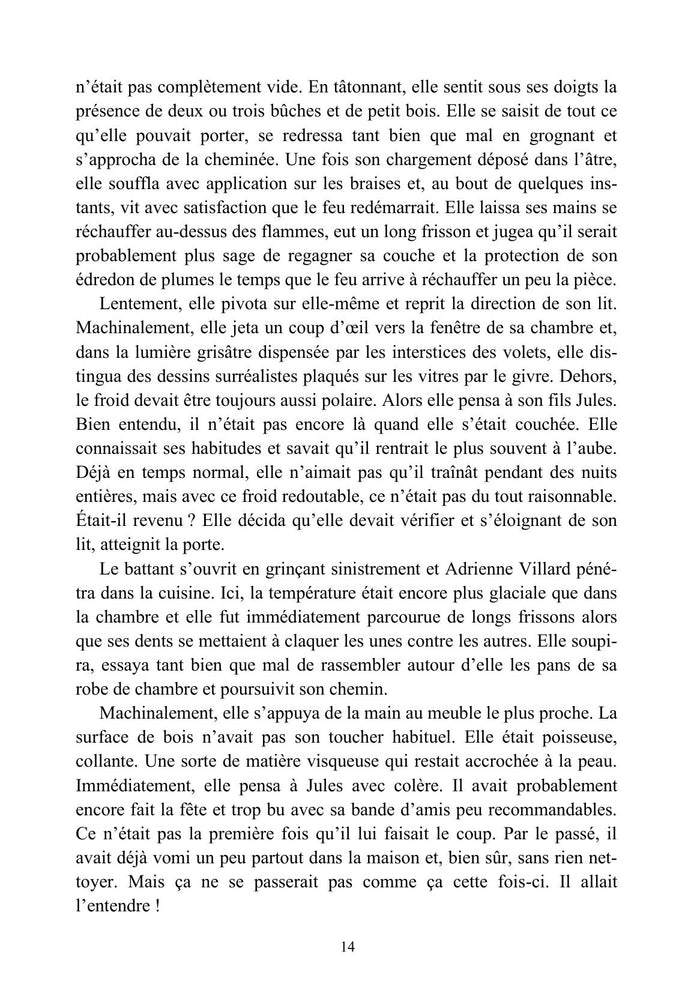 Du sang sur la blanche