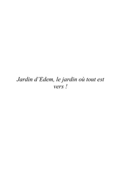 Jardin d'Edem