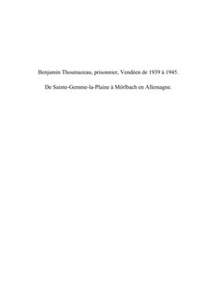 Benjamin Thoumazeau - Stalag XIIIC 62293. Komd 1619
