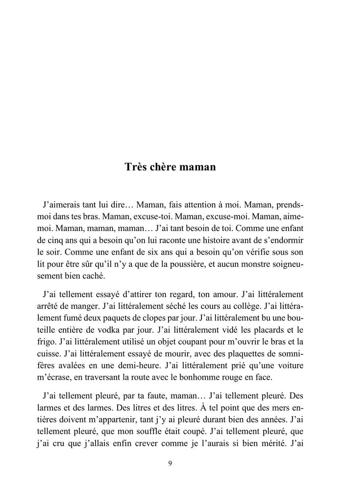 La tristesse des mots