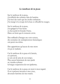Ton corps à l'orée d'un silence