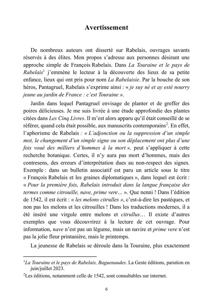 Rabelais lettré en botanique