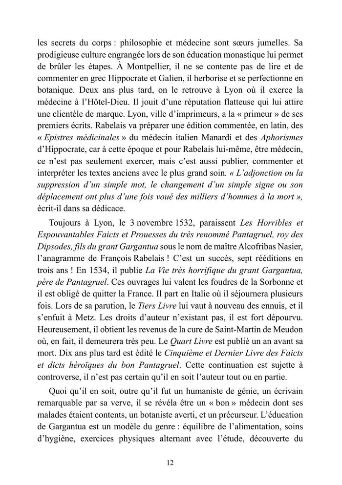 Rabelais lettré en botanique