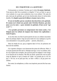 Pour aller de l'inquiétude à la quiétude