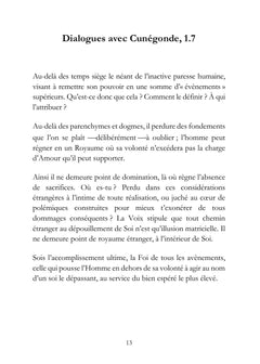 Dialogues avec Cunégonde