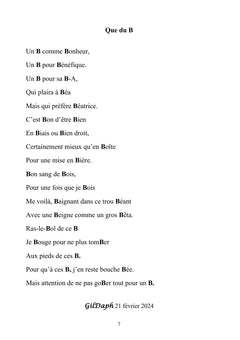 L'abécédaire poétique aux lettres illuminées