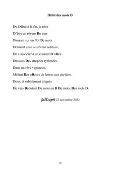 L'abécédaire poétique aux lettres illuminées