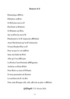 L'abécédaire poétique aux lettres illuminées