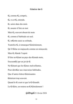 L'abécédaire poétique aux lettres illuminées