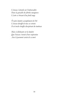 Le dernier chant de l'oiseau avant la nuit