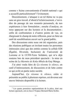 Ça résonne le silence