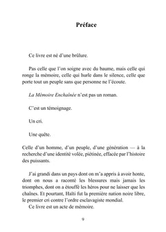 La mémoire enchaînée - À la recherche de notre identité, brisée par l'exil, effacée par les maîtres