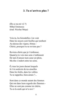 Poèmes roumains d'antan et d'aujourd'hui