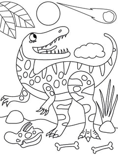 Bloc à colorier - Les dinosaures