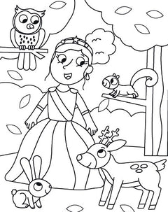 Bloc à colorier - Les princesses