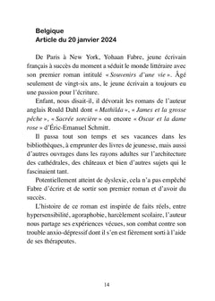 Premiers pas d'un écrivain