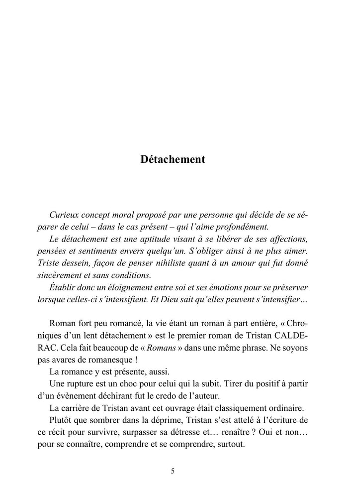 Chroniques d'un lent détachement - Autopsie d'une rupture