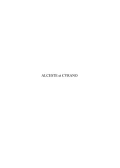 Alceste et Cyrano