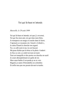 Rémi ne parlera plus... mais j'écouterai ses signes