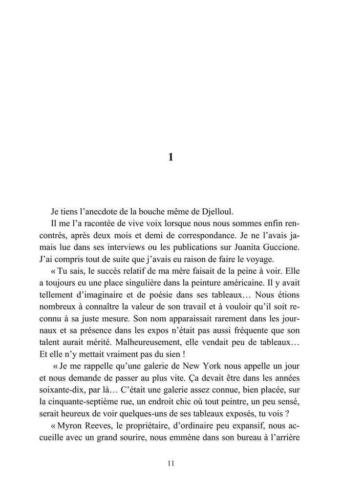 Les ravissements de Juanita Guccione