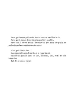 Depuis toi décollent les avions de papier