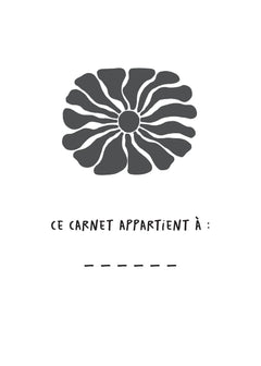 Carnet  Fleur bleue