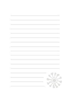 Carnet  Fleur bleue
