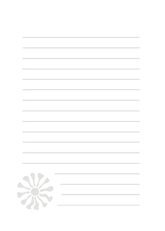 Carnet  Fleur bleue