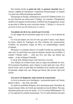 Espérance nouvelle - Une jeunesse africaine en quête de changement