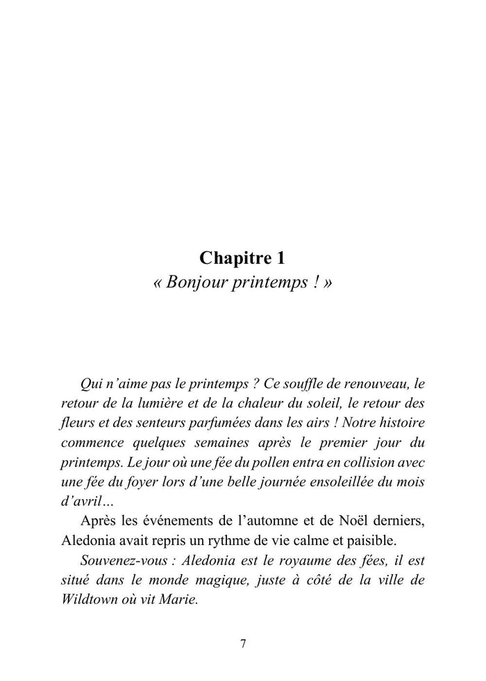 Les vacances magiques de Marie au royaume des fées