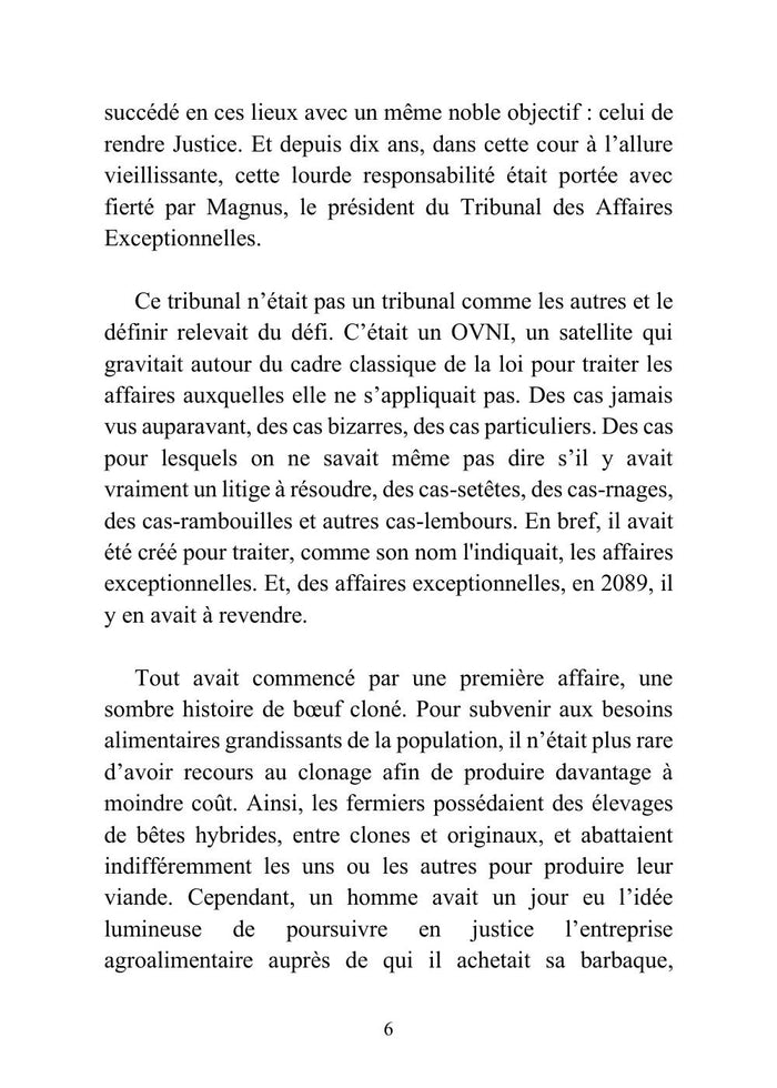 Le Tribunal des Affaires Exceptionnelles