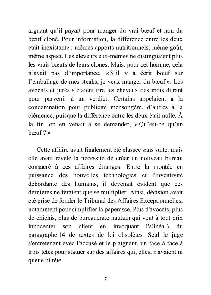 Le Tribunal des Affaires Exceptionnelles