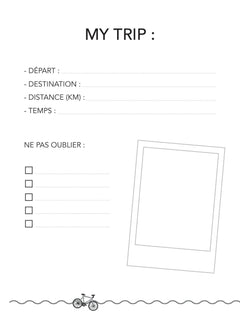 Carnet Vélo Rose
