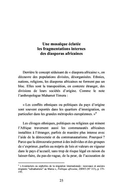 Le mythe des diasporas africaines