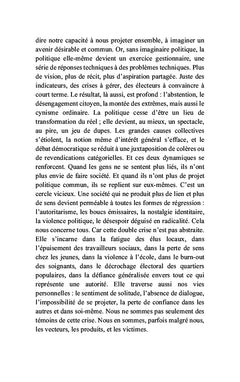 Retrouver le sens du commun