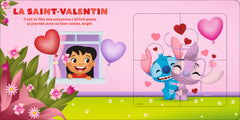 DISNEY BABY - Mon Premier Livre Puzzle - 4 pièces - Stitch fait la fête