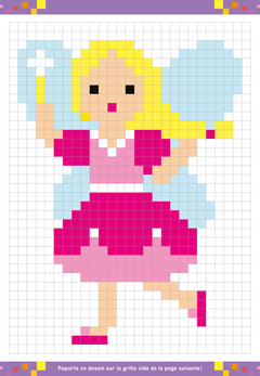 Coloriages pixels kawaii