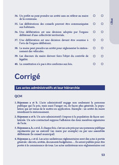Les collectivités territoriales en fiches et QCM - 2026